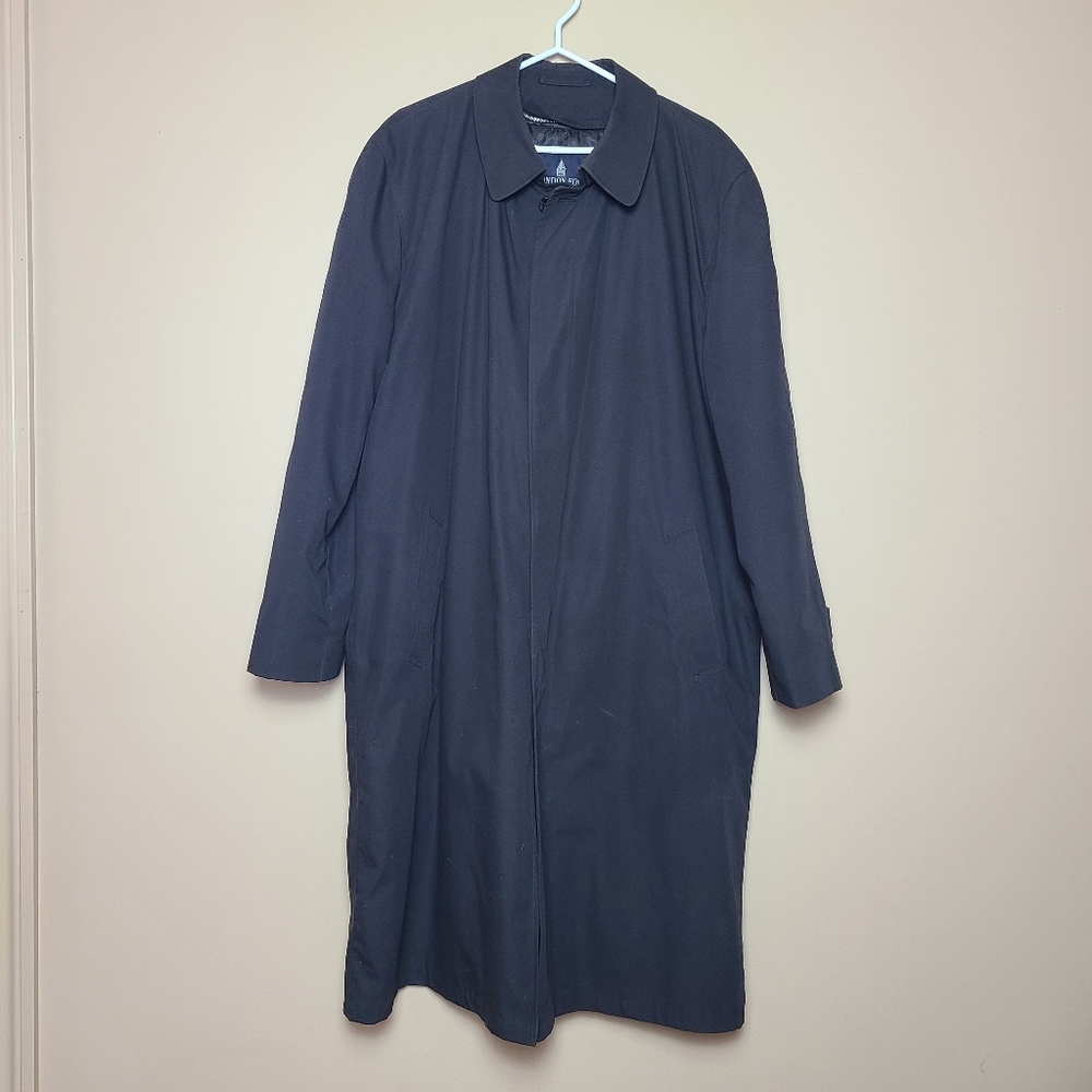 London Fog Navy Trench Coat